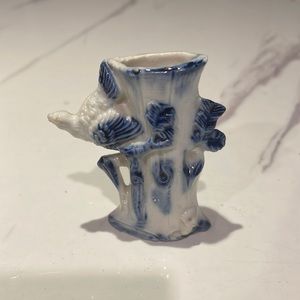 LAST CHANCE B4 DONATING Antique ceramic/porcelain mini bird vase